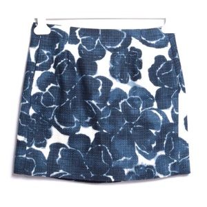J.Crew Tweed Womens Mini Skirt Floral Print Sz 0